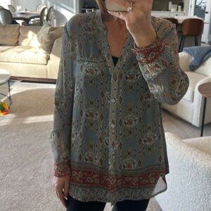 Kut from the Kloth Floral Patterned Blouse